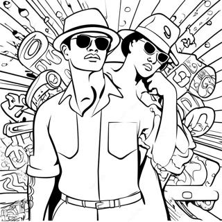 Kule Gangster Graffiti Merker Fargeleggingsside 71404-15639