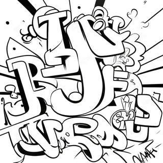 Gangster Graffiti Fargeleggingsark