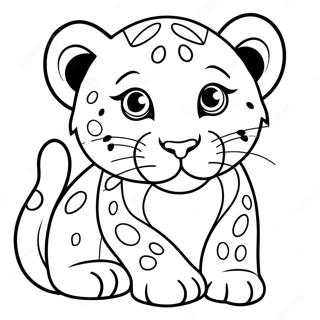 Leopard Fargeleggingsark