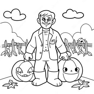 Frankenstein Fargeleggingsark