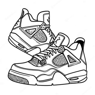 Kule Jordan 4 Sneakers Fargeleggingsside 72211-16011