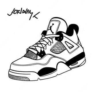 Kule Jordan 4 Sneakers Fargeleggingsside 72211-16012