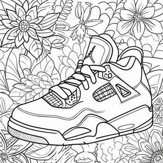 Jordan 4 Sneakers Fargeleggingsark