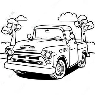 Chevy Truck Fargeleggingsark