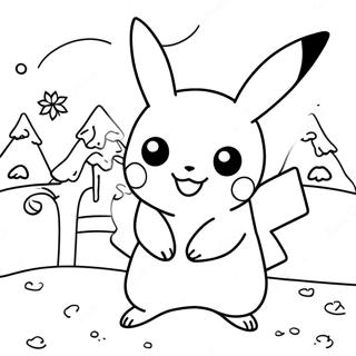 Pikachu Jul Fargeleggingsark