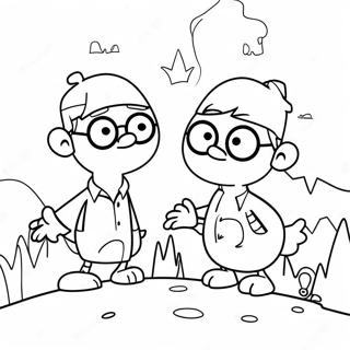 Eventyrlig Phineas Og Ferb Fargeleggingsside 72698-16390