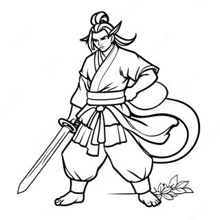 Mitsuri Med Sverd Fargeleggingsside 72856 16518