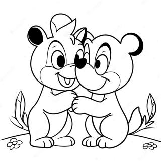 Lekne Disney Dyr I Kjaerlighet Fargeleggingsside 72986-16621