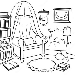 Koselig Lesehjorne Fargeleggingsside 73191-16783