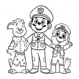 Glad Marshall Med Venner Fargeleggingsside 73268-16837