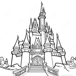 Glitrende Disney Slott Fargeleggingsside 73345-16897