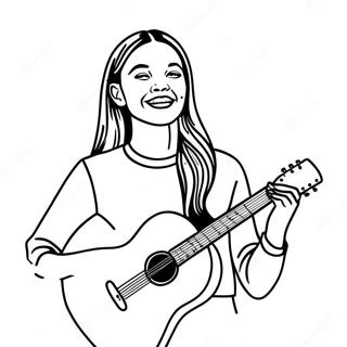 Olivia Rodrigo Pa Konsert Fargeleggingsside 73703-17178