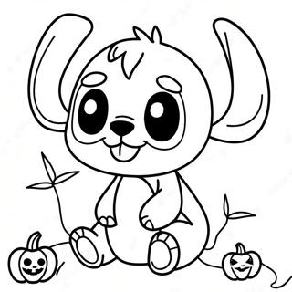 Skummel Halloween Stikking Fargeleggingsside 73857-17294