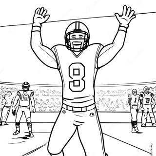 Wide Receiver Feirer En Touchdown Fargeleggingsside 73909-17338