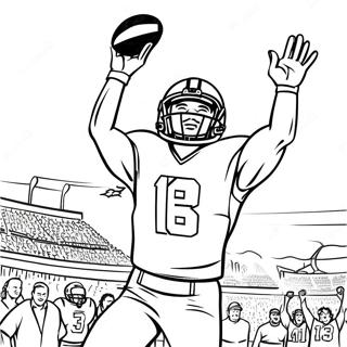 Wide Receiver Feirer En Touchdown Fargeleggingsside 73909-17339