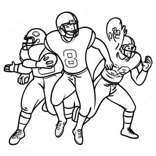 Smidig Wide Receiver Unngar Forsvarere Fargeleggingsside 73910-17341