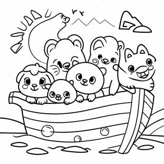 Sote Baby Dyr Pa Noahs Ark Fargeleggingsside 74344-17679