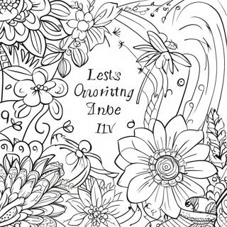 Inspirerende Bibelvers Fargeleggingsside Fargeleggingsider