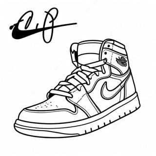 Fargerik Jordan 1 Sneakers Fargeleggingsside 74908 18121