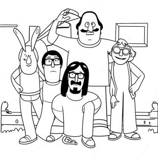 Bobs Burgers Familie Moro Fargeleggingsside 74931 18132