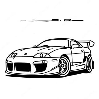 Rask Supra Sportsbil Fargeleggingsark 75293-18417