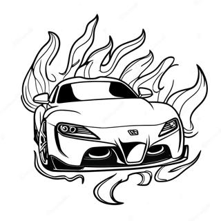 Supra Med Flammer Fargeleggingsark 75294-18422