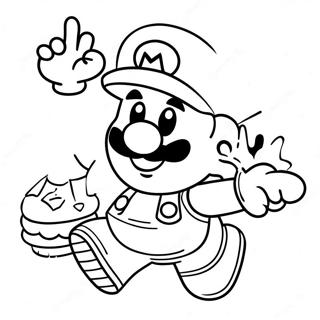 Fargeleggingsark For Mario Wonder Med Power Up Gjenstander 75343 18456