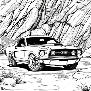 Klassisk Mustang Gt Fargeleggingsside 76396-19269