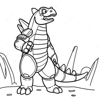 Mechagodzilla Brolende Fargeleggingsside 76424 19300