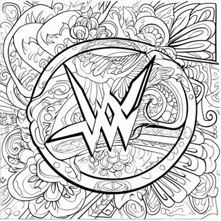 Wwe Logo Fargeleggingsside 76448 19316