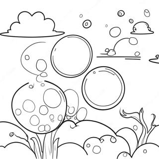 Bobler I En Solfylt Himmel Fargeleggingsside 76833 19618