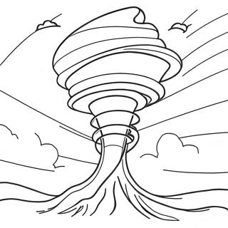 Virvlende Tornado Fargeleggingsside 76906-19670