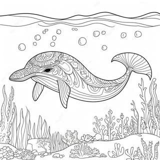 Majestetisk Hval Under Vann Fargeleggingsside 77527-20140