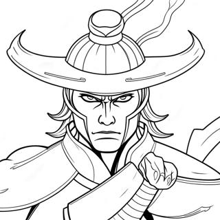 Raiden Med Lynkrefter Fargeleggingsside 78123 20603