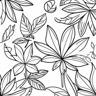 Fargerike Cannabis Blader Fargeleggingsside 78275-20716