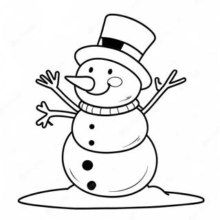 Glad Frosty Som Holder En Snomann Fargeleggingsside 78585-20954