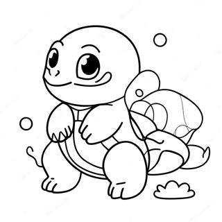 Squirtle Med En Snomann Fargeleggingsside 79050 21324