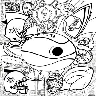 Dynamiske Nfl Laglogoer Fargeleggingsside 79075 21340