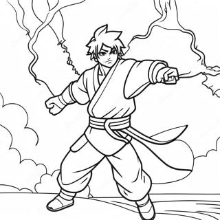 Zenitsu Med Lyn Effekter Fargeleggingsside 79307-21516