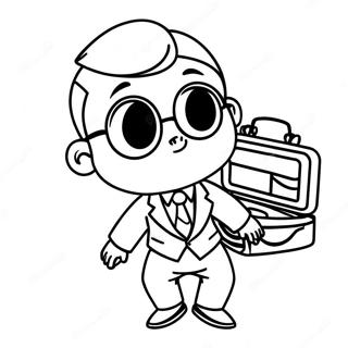 Sjef Baby Med Aktetaske Fargeleggingsside 79334-21537