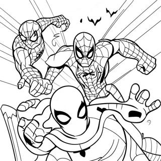 Spider Man Kjemper Mot Skurker Fargeleggingsside 79515-21682