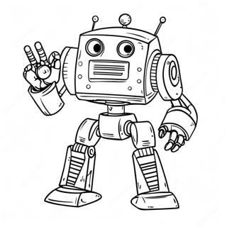 Spennende Robotikk Fargeleggingsside 79668 21798