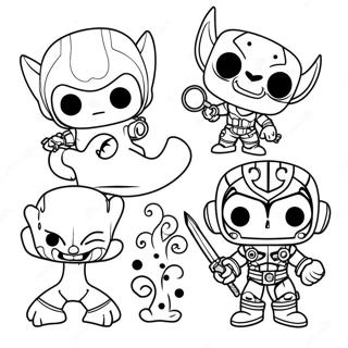 Funko Pop Fargeleggingsark