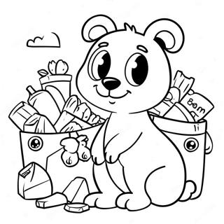 Sote Dyr Resirkulering Fargeleggingsside 81393 23129