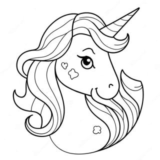 Fargeleggingsside Med Fargerik Havfrue Enhjorning Med Regnbue Manke 81546-23249