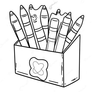 Fargeleggingsside Med Fantasifull Fargeblyantboks 81571 23265