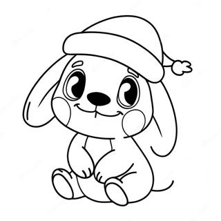 Sott Julebroderi Med Nisselue Fargeleggingsside 82523-24029