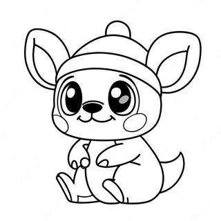 Sott Julebroderi Med Nisselue Fargeleggingsside 82523-24032