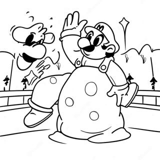 Mario Jul Fargeleggingsark