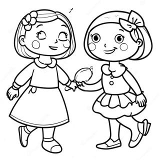 Matilda Og Froken Honning Fargeleggingsark 83269 24617